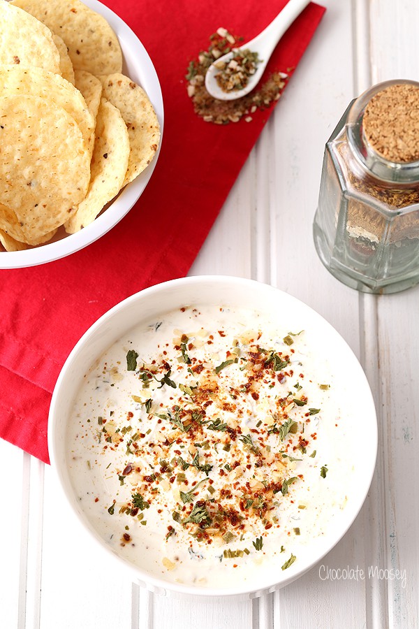 Fiesta Dip Mix means making dip in minutes using sour cream or Greek yogurt