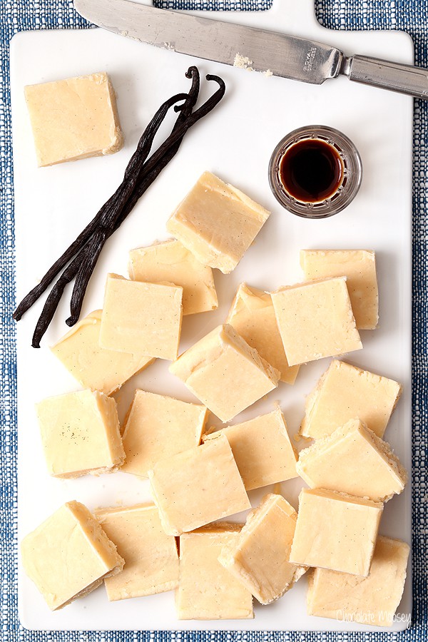 Easy vanilla fudge recipe using vanilla beans