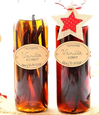 How To Make Homemade Vanilla Extract with vanilla beans, vodka, and rum