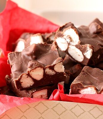 Mexican Hot Chocolate Fudge made with sweetened condensed milk