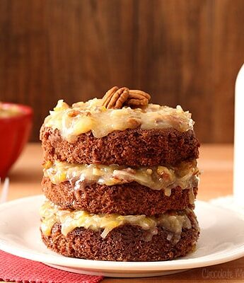 Mini German Chocolate Cake For Two