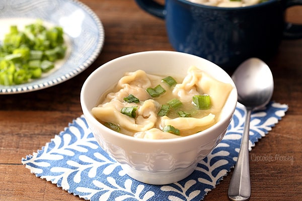 Pork Wonton Soup for Chinese dinner at home