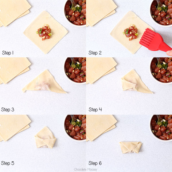 How To Assemble Wontons for Wonton Soup