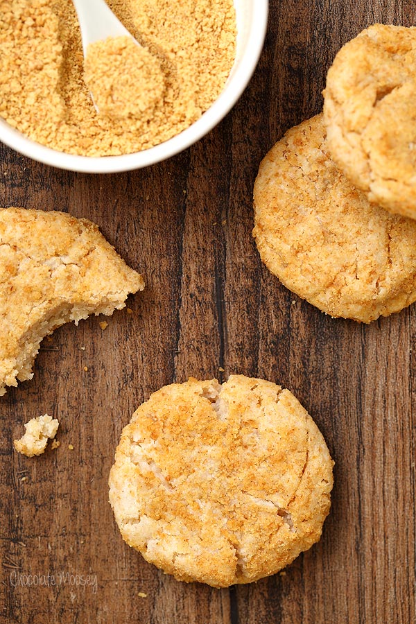 Cheesecake Cookies made with a soft cream cheese dough and then are rolled in graham cracker crumbs