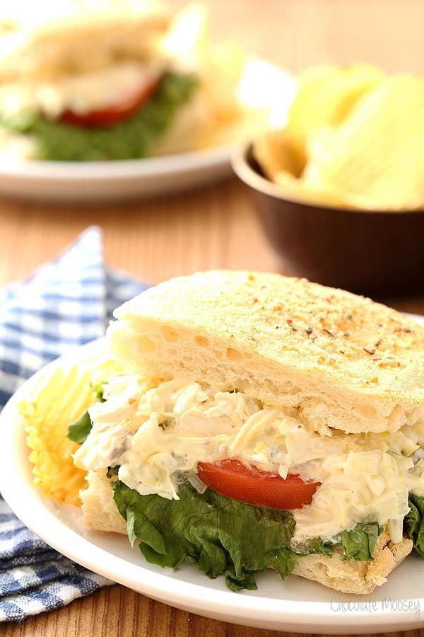 Chicken Salad Breadstick Sandwiches