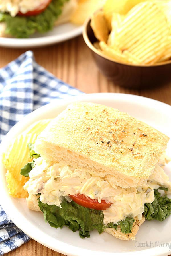 Chicken Salad Breadstick Sandwiches