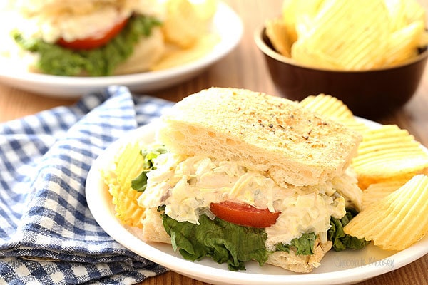Chicken Salad Breadstick Sandwiches