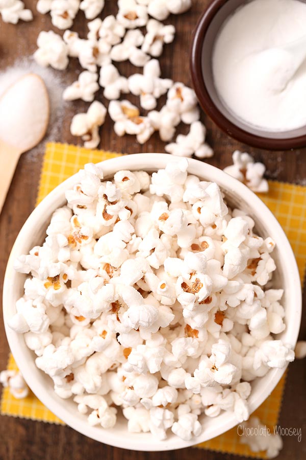 Salt and Vinegar Popcorn using only 3 ingredients