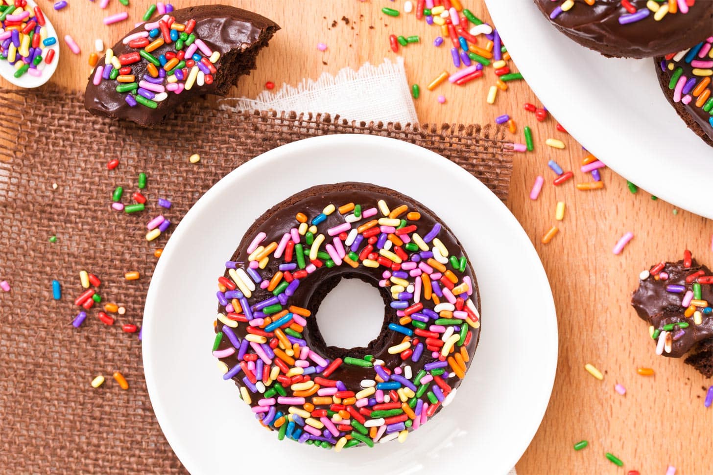 Chocolate Baked Donuts with chocolate glaze