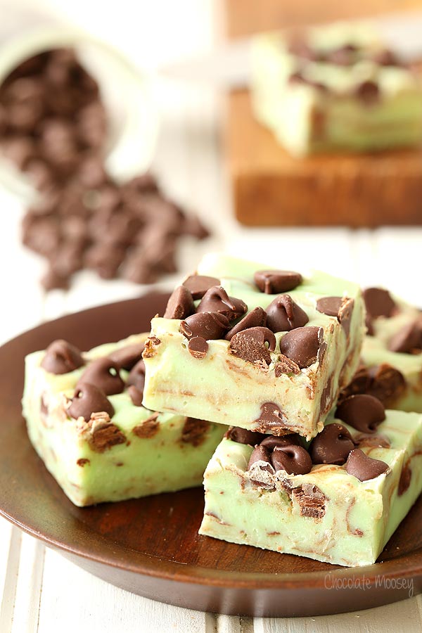 Mint Chocolate Chip Fudge