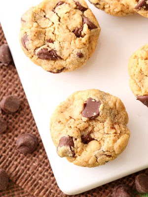 Peanut Butter Chocolate Chip Cookie Bites for Chocolate Peanut Butter Day