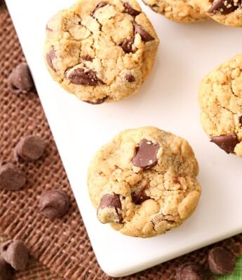 Peanut Butter Chocolate Chip Cookie Bites for Chocolate Peanut Butter Day