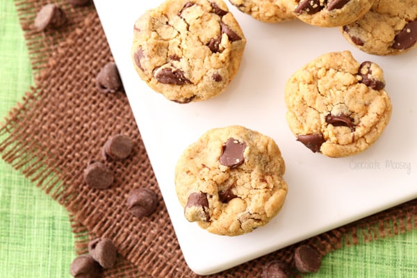 Peanut Butter Chocolate Chip Cookie Bites for Chocolate Peanut Butter Day