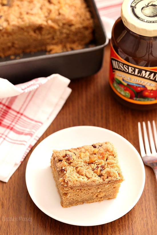 Apple Butter Crumb Cake made with Musselman's Apple Butter