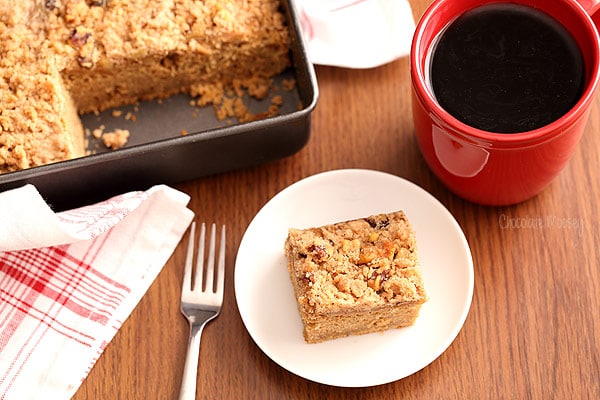 Apple Butter Crumb Cake to go with your morning coffee