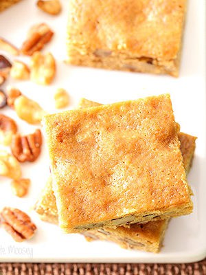 Banana Nut Blondies are a great way to use up overripe bananas