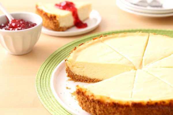 Classic Cheesecake recipe with a graham cracker crust