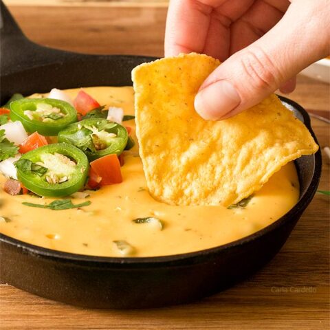 Dipping into Homemade Queso