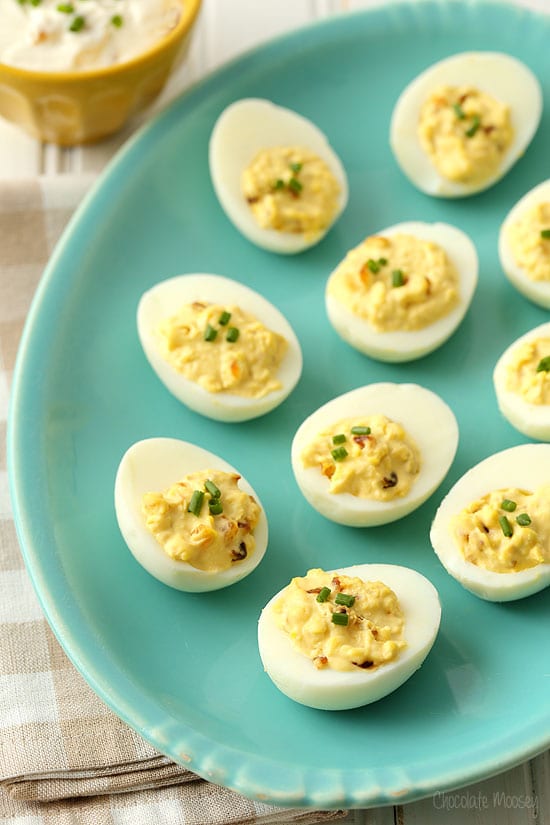 French Onion Dip Deviled Eggs for summer picnics