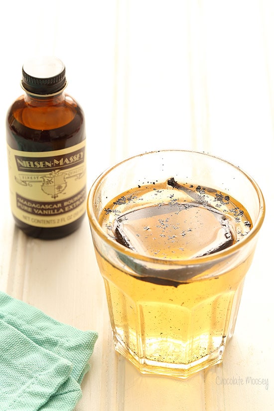 Homemade Cream Soda made with vanilla bean