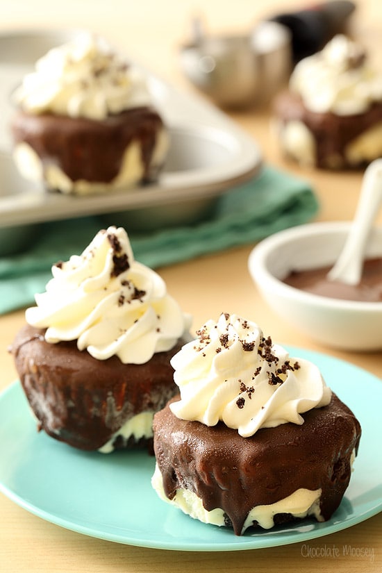 Klondike Ice Cream Cupcakes with a chocolate shell crunch