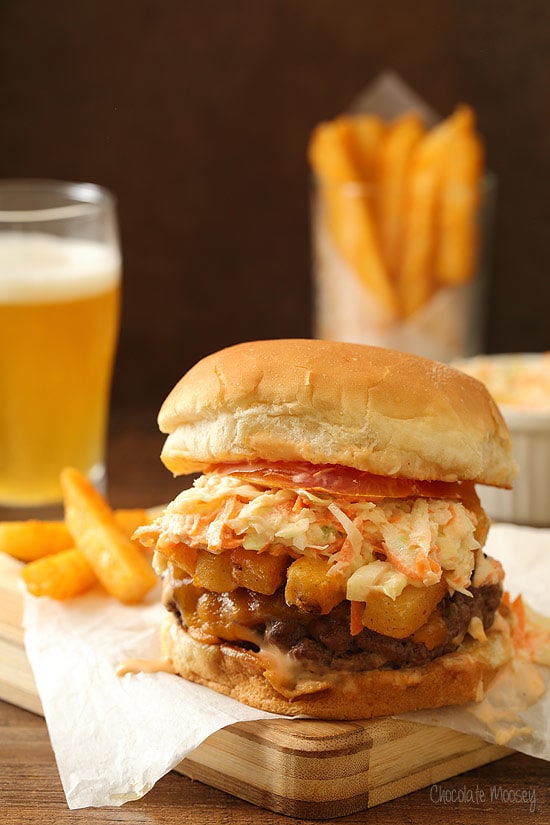 The Pittsburger (Primanti Style Burger With French Fries and Coleslaw)