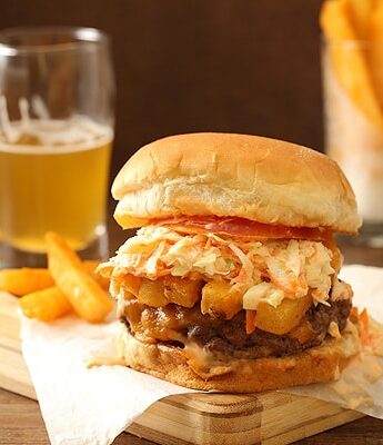 The Pittsburger (Primanti Style Burger With French Fries and Coleslaw)
