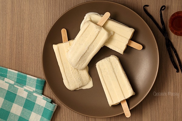 Vanilla Bean Creamsicles - a vanilla version of fudgesicles