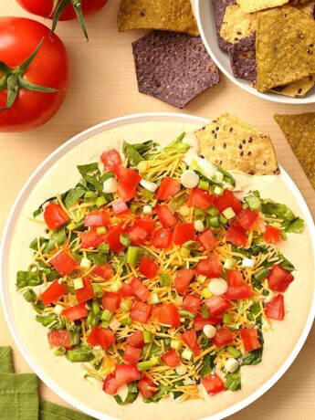 Chipotle Ranch Taco Dip for a 5 minute no cook dip
