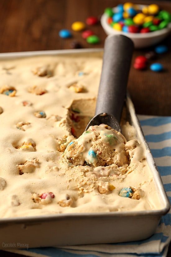 M&M Cookie Dough Ice Cream