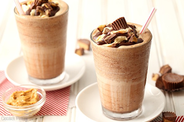 Peanut Butter Frozen Hot Chocolate