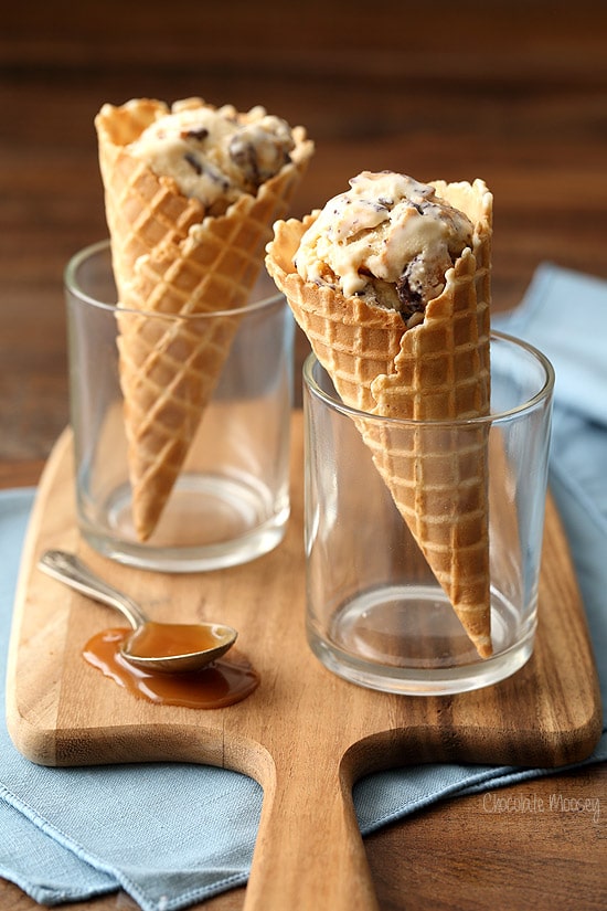 Caramel Waffle Cone Ice Cream