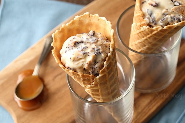 Caramel Waffle Cone Ice Cream