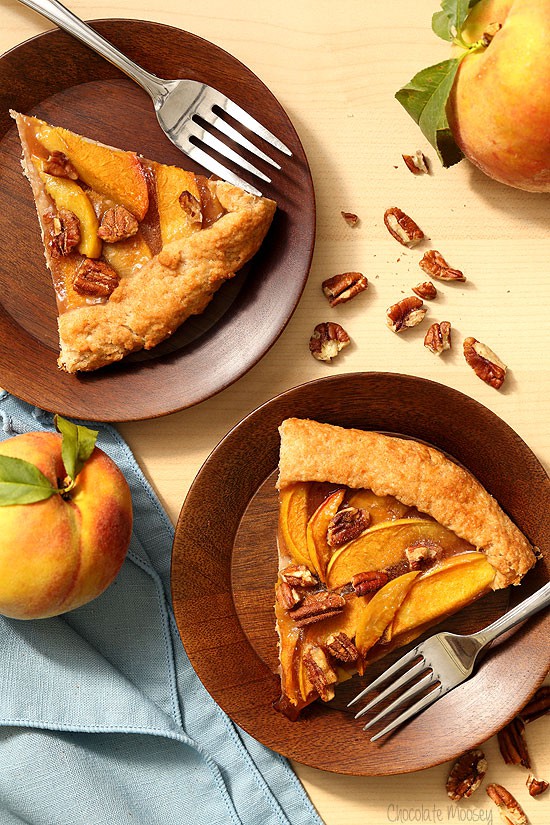 Peach Galette with homemade pie crust