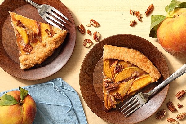 Peach Galette with homemade pie crust