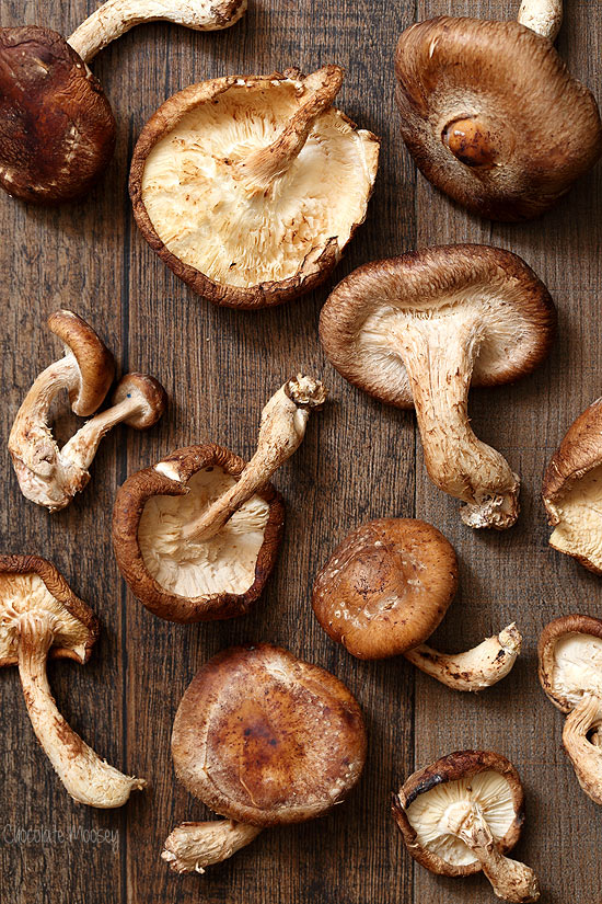 Shiitake Mushrooms for pasta