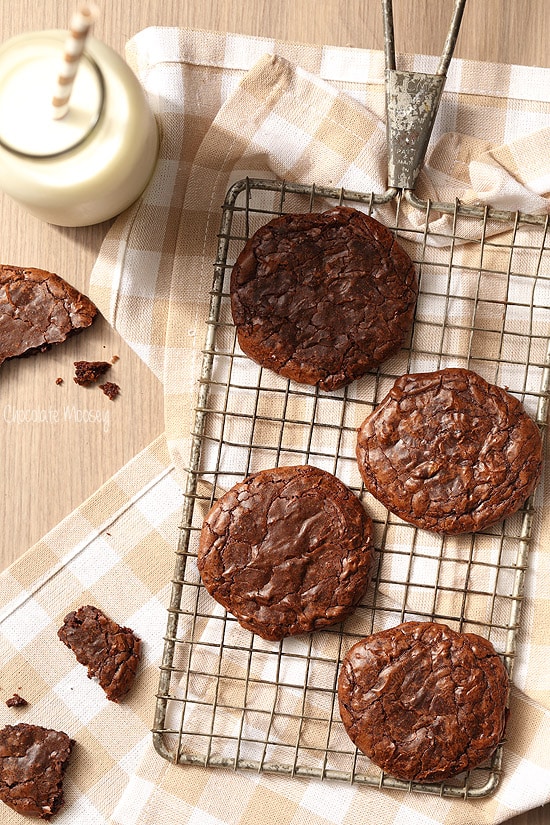 Fudgy Brownie Cookies with a secret ingredient