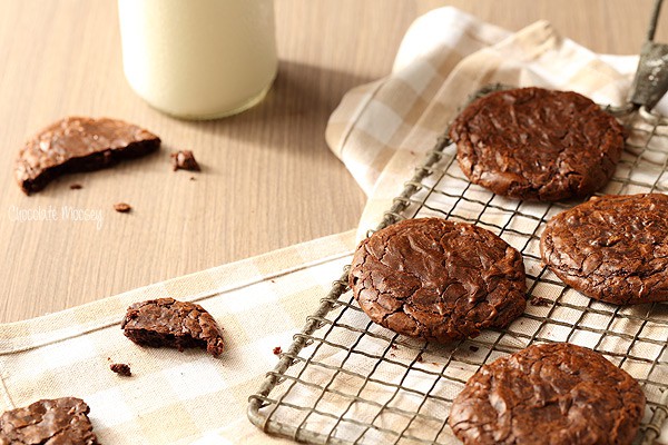 Fudgy Brownie Cookies with a secret ingredient