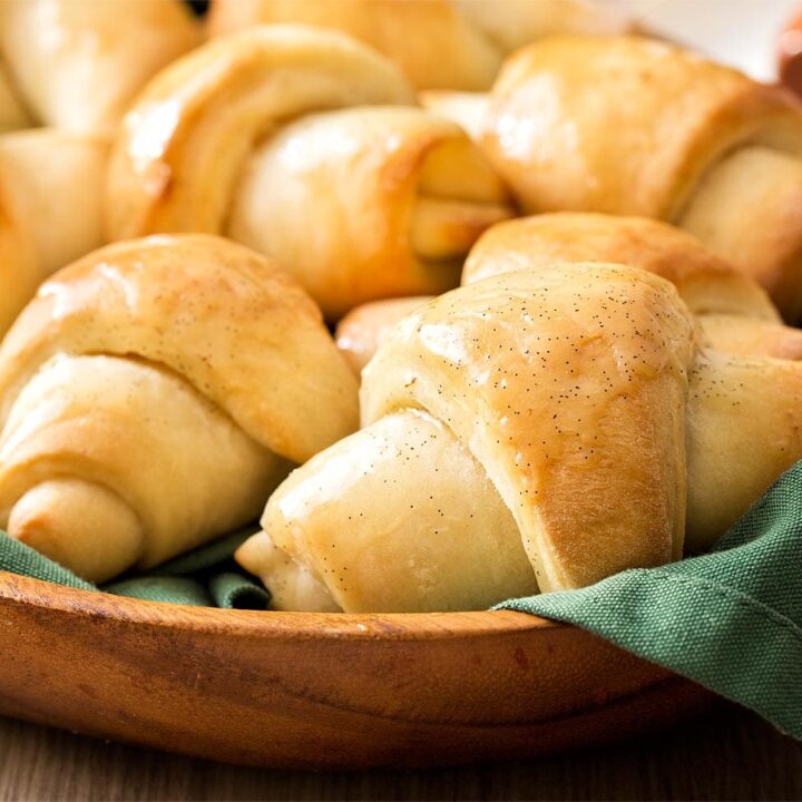 Close up of Homemade Crescent Rolls