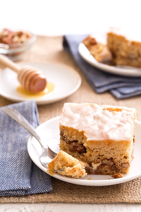 Honey Nut Snack Cake