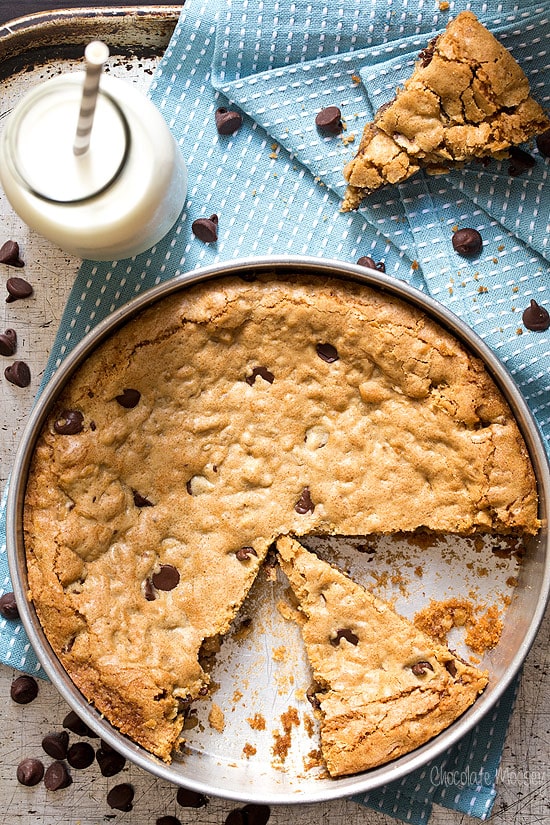 Oatmeal Chocolate Chip Cookie Wedges