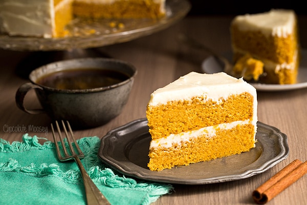 Pumpkin Layer Cake with Cream Cheese Frosting