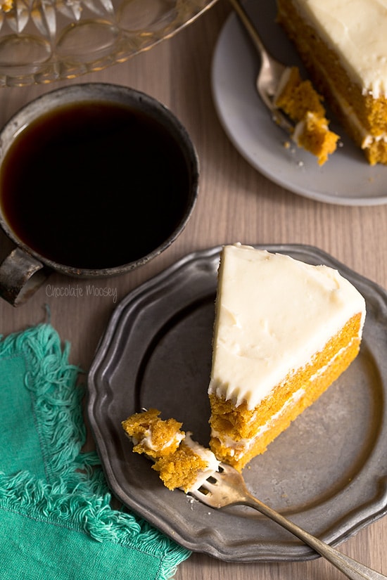 Pumpkin Layer Cake with Cream Cheese Frosting