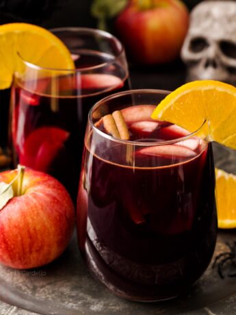 Close up of Halloween Sangria