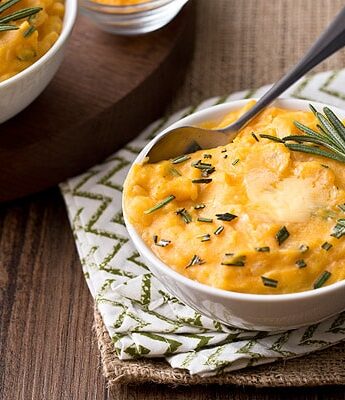 Cheddar Pumpkin Mashed Potatoes
