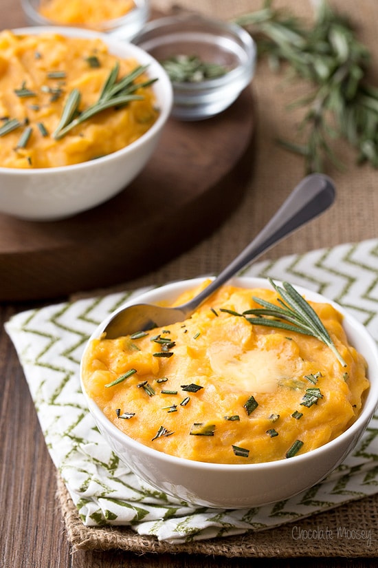 Cheddar Pumpkin Mashed Potatoes