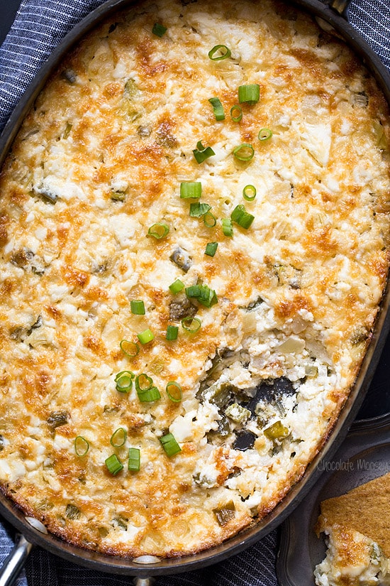 Creamy Onion Dip with cheese and jalapeno