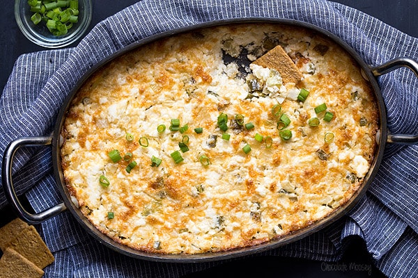 Creamy Onion Dip with cheese and jalapeno
