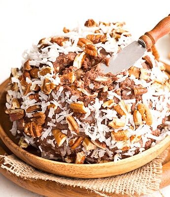 German Chocolate Cake Cheese Ball