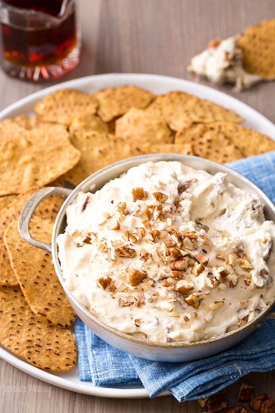 No Bake Maple Pecan Cheesecake Dip